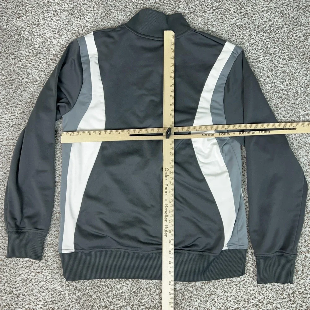 Jordan Jacket‎ Mens Medium Gray White Jumpman Full Zip Track Athletic Basketball